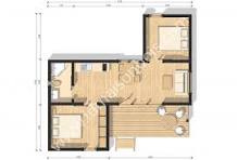 maison en bois plan