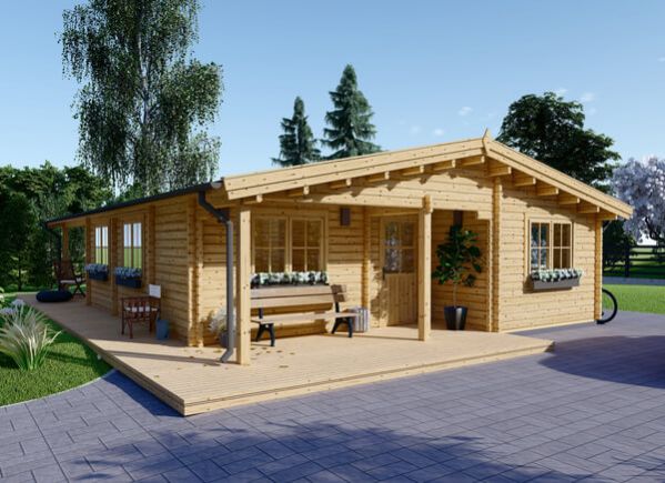 chalet en bois habitable en kit pas cher