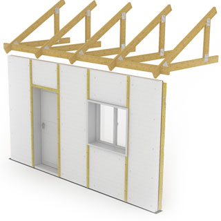 plan maison ossature bois