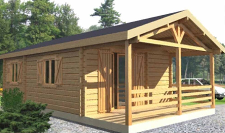 chalet en bois en kit discount