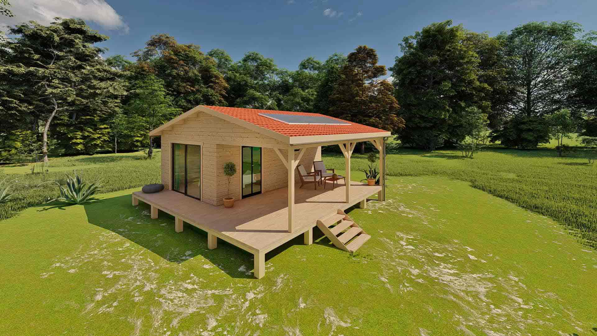 plan chalet en bois habitable