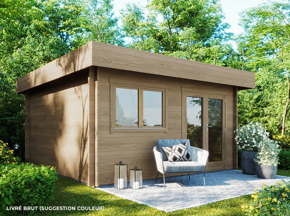 chalet bois jardin