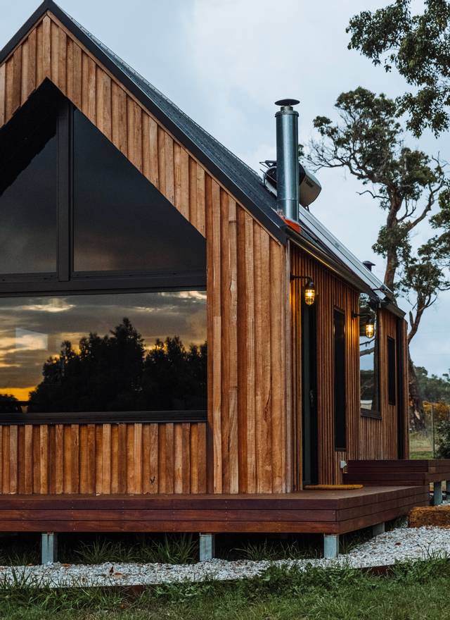 chalet et jardin